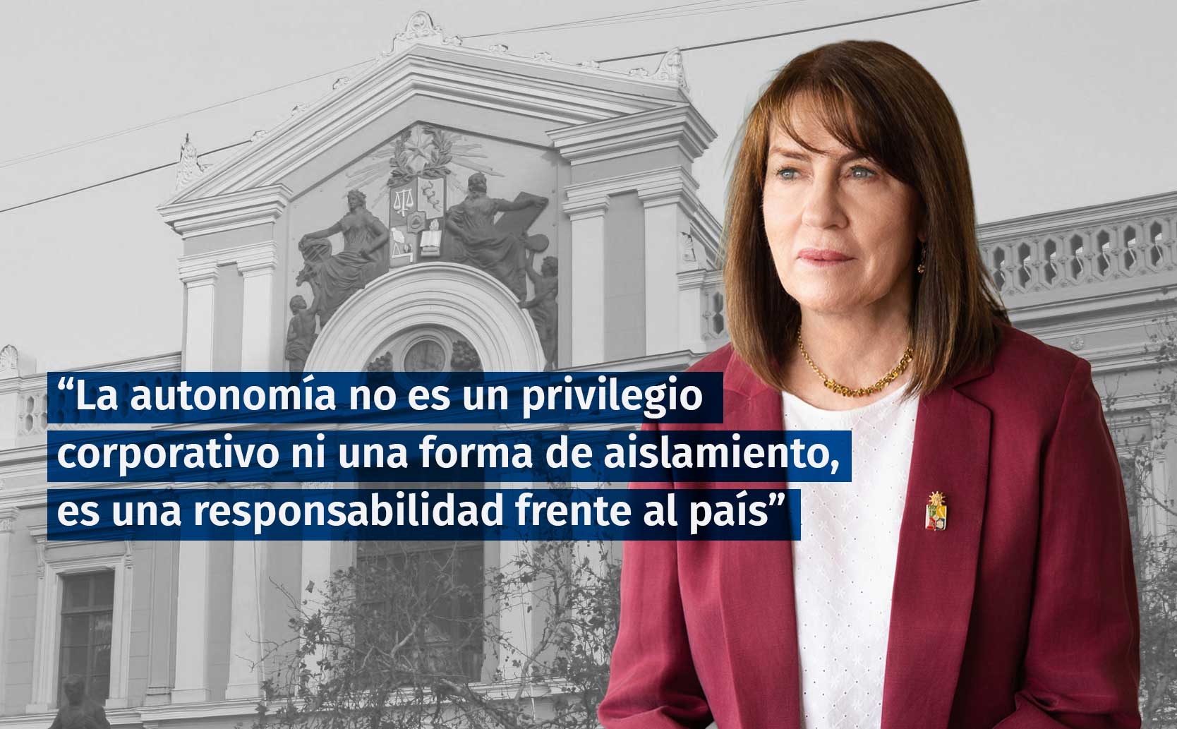 Fotografía 1 — Mizala destaca autonomía responsable, gestión ágil y valor de las humanidades en la U. de Chile