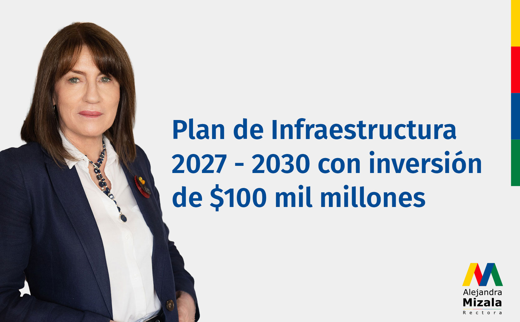 Fotografía 1 — Alejandra Mizala propone Plan de Infraestructura 2030 con foco en equidad y sostenibilidad