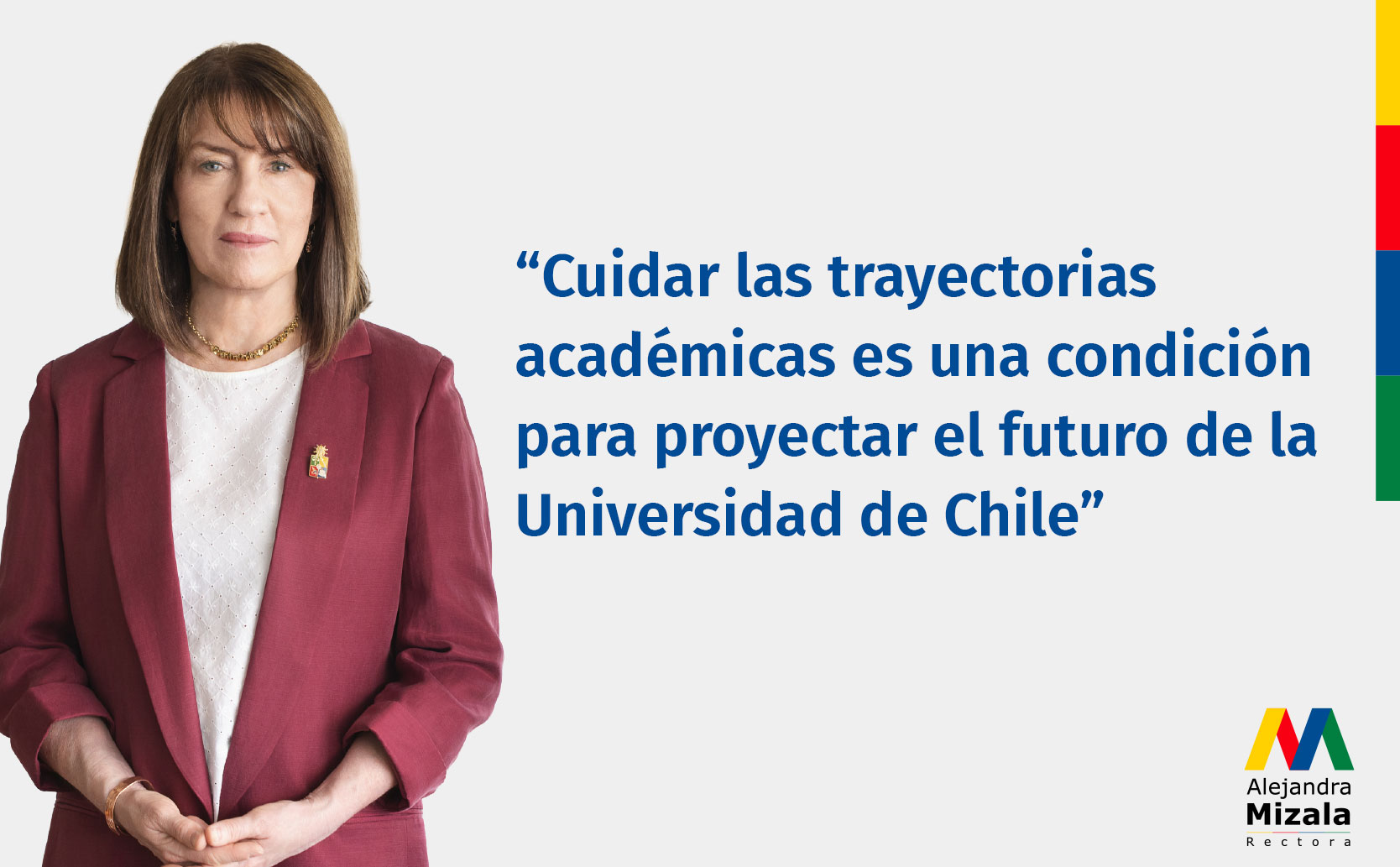 Fotografía 1 — Alejandra Mizala presenta plan para fortalecer el desarrollo académico y mejorar la calidad de vida universitaria
