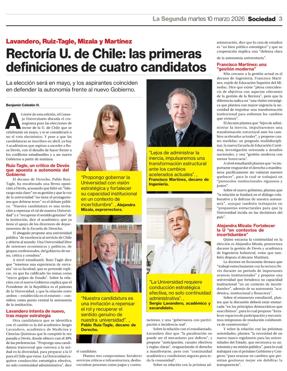 Imagen de la nota en La Segunda